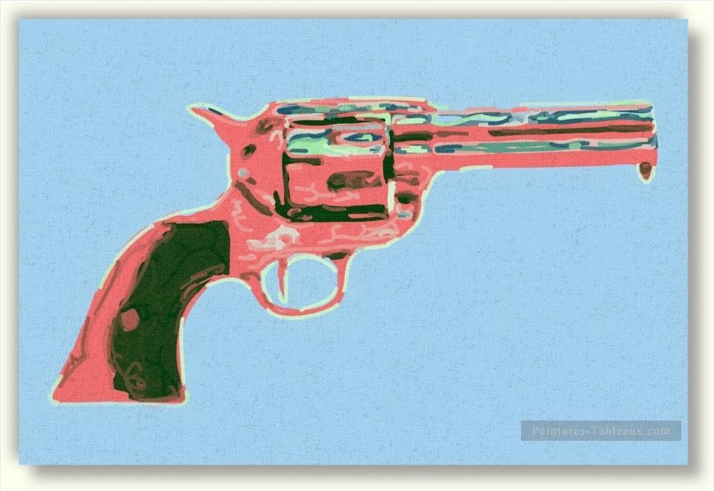 Gun 4 Andy Warhol Oil Paintings